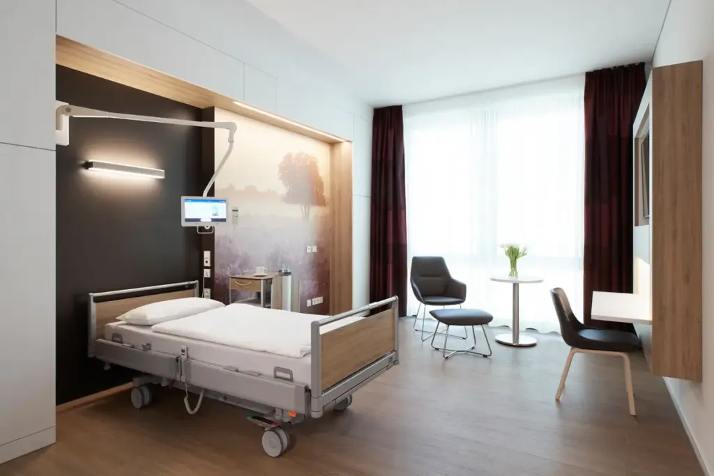Einzelzimmer der Fachklinik Hornheide